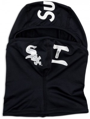 Supreme X Mlb Kanji Teams "Chicago White Sox - Black" Lehké Balaclava Černé | PXEP4276