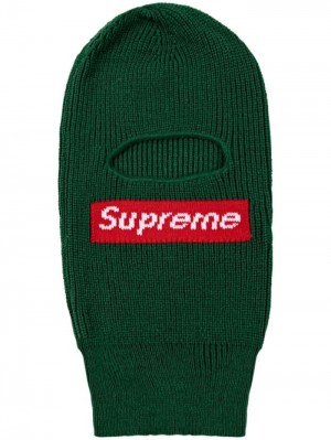 Supreme X New Era Box Logo Balaclava Zelene | AGRX9079