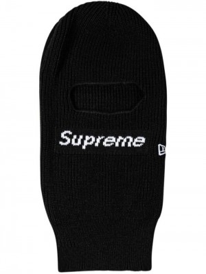 Supreme X New Era Box Logo Balaclava Černé | ZSUF7788