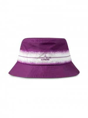 Supreme X Stone Island Stripe Crusher Bucket Fialové | BUJL5412
