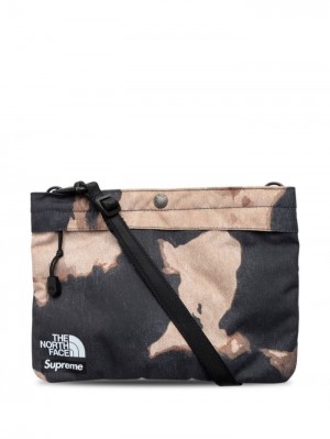 Supreme X The North Face Bleached Denim Print Hnědé | YCRO9398