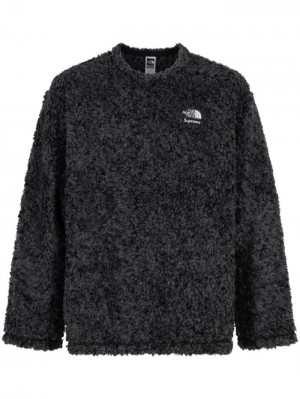 Supreme X The North Face High Pile Fleece "Black" Jumper Černé | VUEQ4180