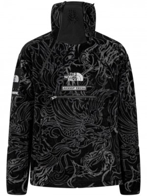 Supreme X The North Face Steep Tech Fleece Černé | MMHI4315