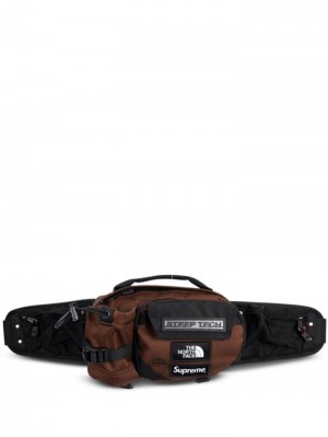 Supreme X The North Face Steep Tech Pasem Bag Hnědé Černé Bílé | YIEO9899