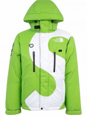 Supreme X The North Face 's' Logo Himalayan Parka Zelene | LKAX5551