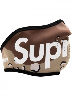 Supreme X Windstopper Camouflage-print Béžový Čokolády Hnědé | XZUJ3981