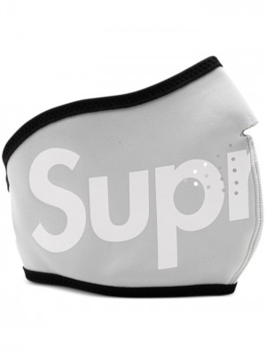 Supreme X Windstopper Logo-print Světle Šedé Černé Bílé | AXTN9416