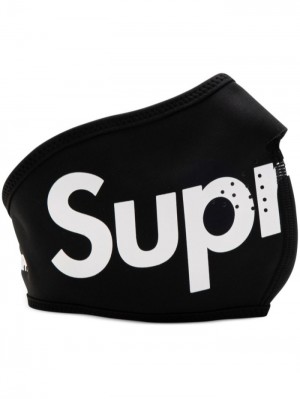 Supreme X Windstopper Logo-print Černé Bílé | QLJJ0070