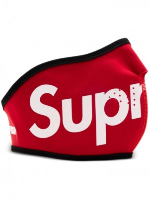 Supreme X Windstopper Logo-print Černé Bílé Červené | NTWB1224